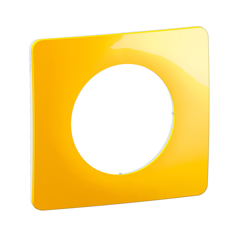 Legrand CP0401 - Plaque de finition Céliane 1 poste - Jaune Safran