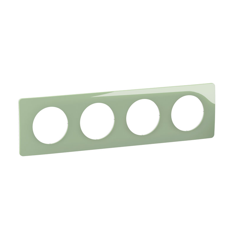 Legrand CP0504 - Plaque de finition Céliane 4 postes - Vert Céladon