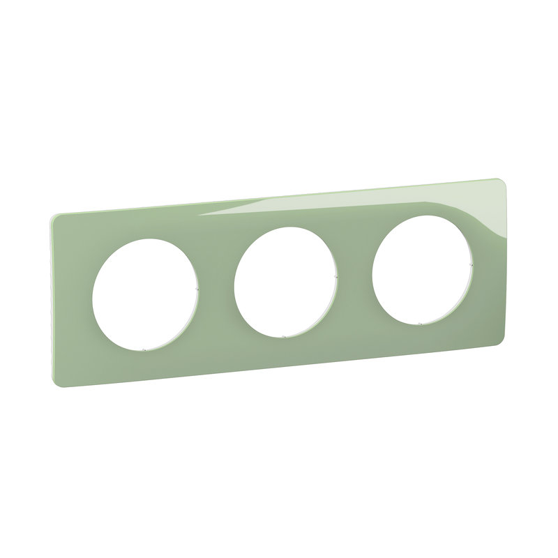 [LEG-CP0523] Legrand CP0523 - Plaque Céliane 3 postes - Vert Céladon emballage GD
