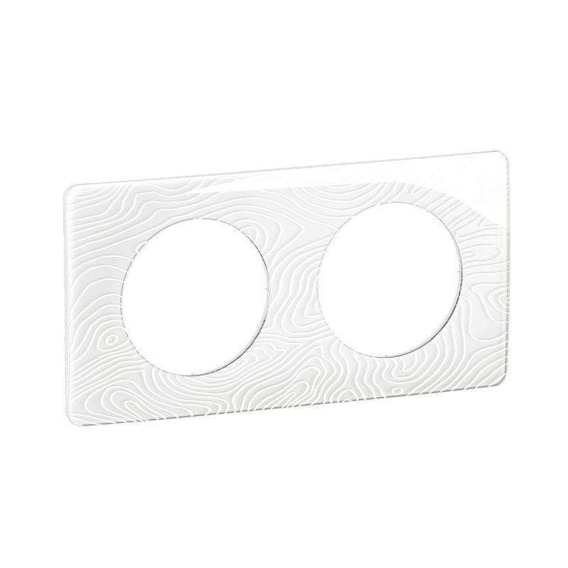 [LEG-CP0622] Legrand CP0622 - Plaque Céliane 2 postes - Blanc Relief emballage GD