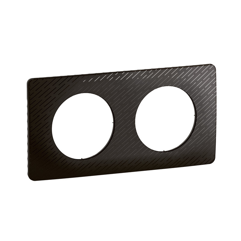 [LEG-CP0722] Legrand CP0722 - Plaque Céliane 2 postes - Noir Météore emballage GD