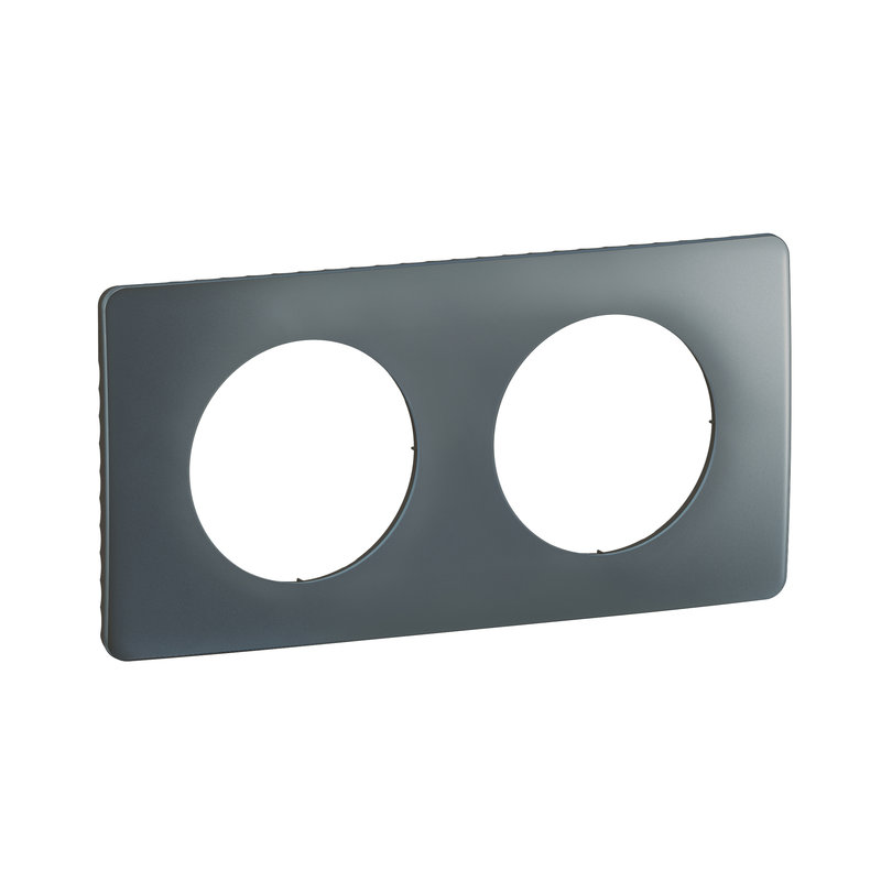 Legrand CP0902 - Plaque de finition Céliane 2 postes - Bleu Orage