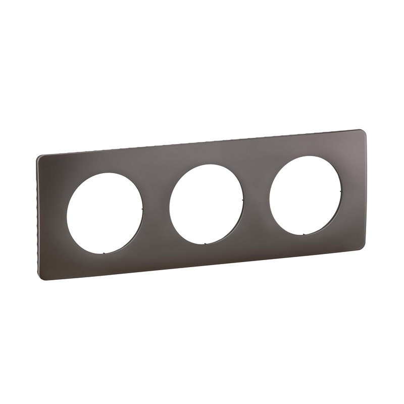 Legrand CP1003 - Plaque de finition Céliane 3 postes - finition Gris Cendré