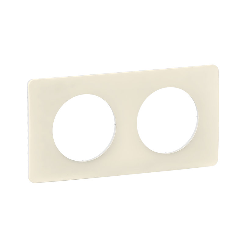 [LEG-CP1122] Legrand CP1122 - Plaque Céliane 2 postes - Blanc Amande emballage GD