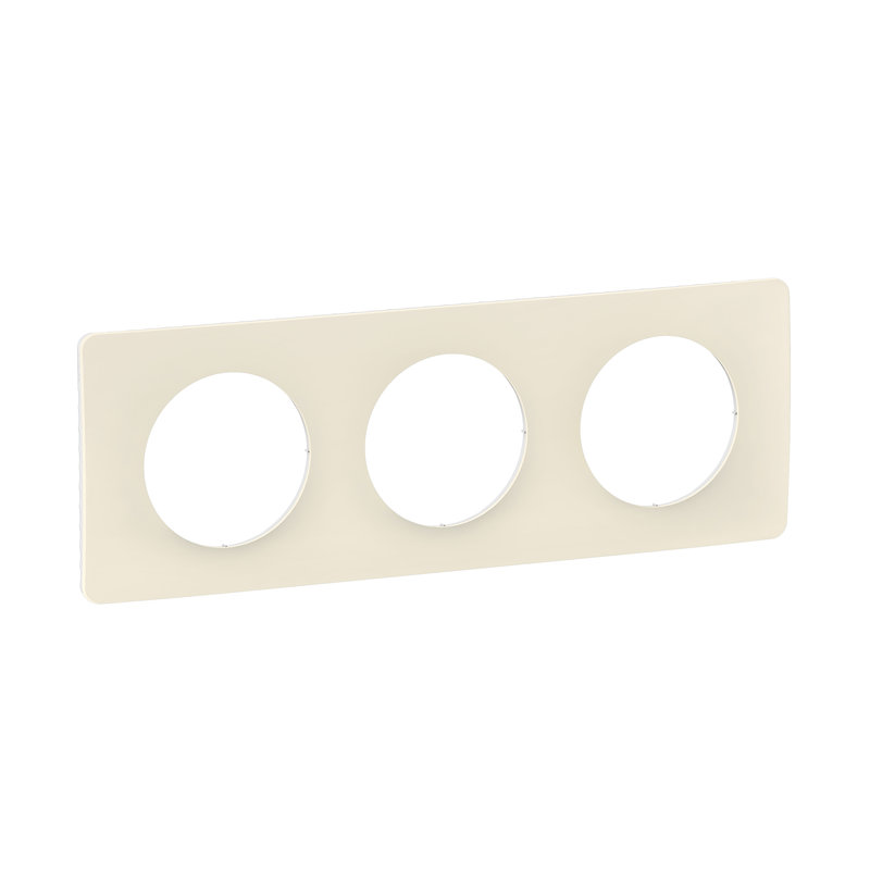 [LEG-CP1123] Legrand CP1123 - Plaque Céliane 3 postes - Blanc Amande emballage GD