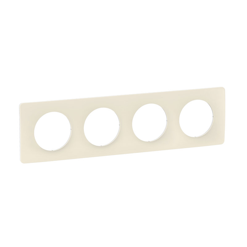 [LEG-CP1124] Legrand CP1124 - Plaque Céliane 4 postes - Blanc Amande emballage GD
