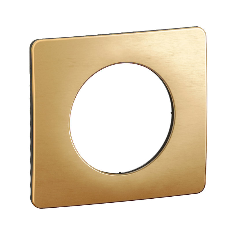 [LEG-CP1221] Legrand CP1221 - Plaque Céliane 1 poste - Laiton Satiné emballage GD