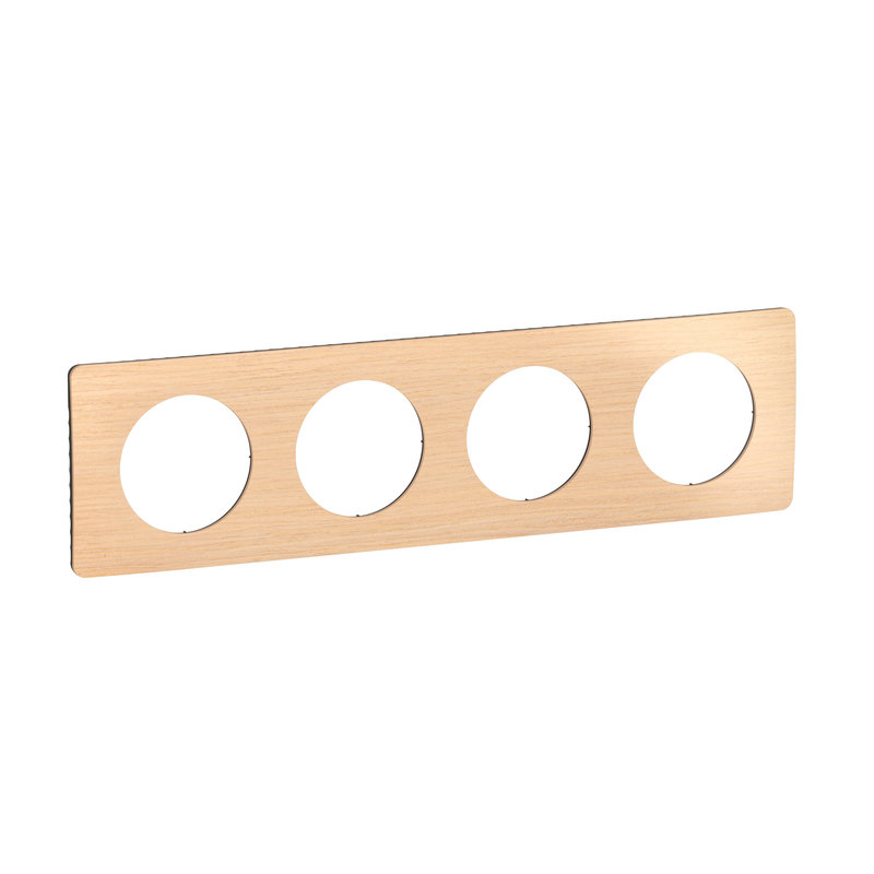 [LEG-CP1424] Legrand CP1424 - Plaque Céliane 4 postes - Hêtre emballage GD
