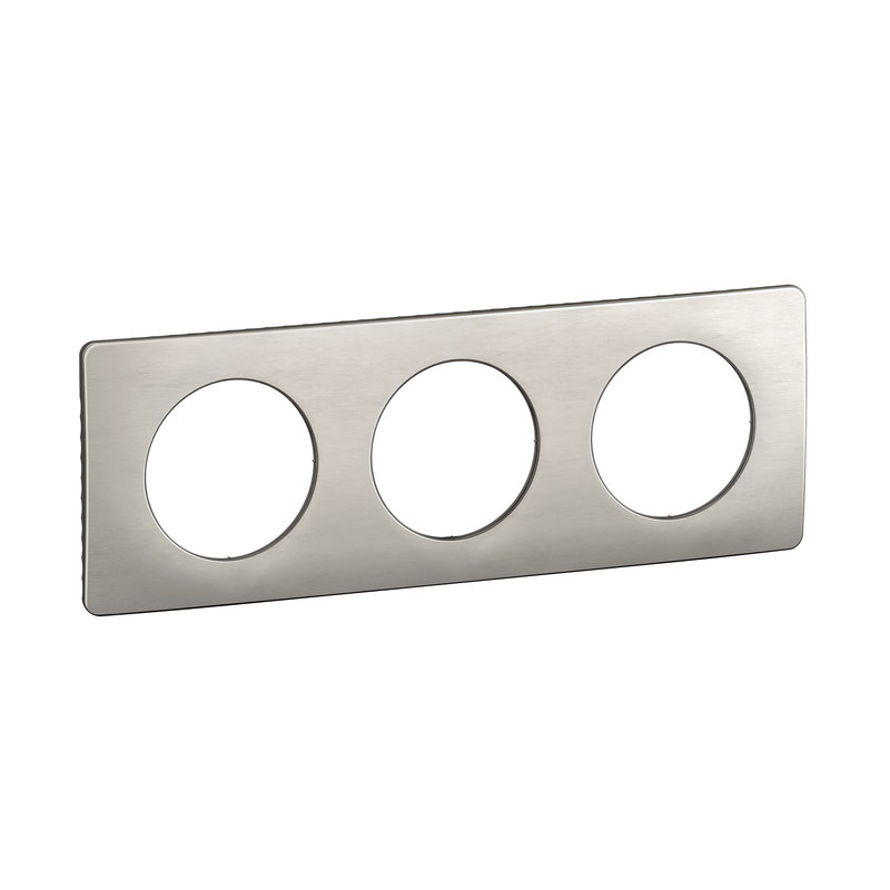 Legrand CP1703 - Plaque de finition Céliane 3 postes - Alu Satiné