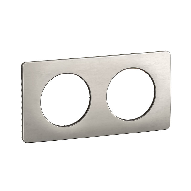 [LEG-CP1722] Legrand CP1722 - Plaque Céliane 2 postes - Alu Satiné emballage GD