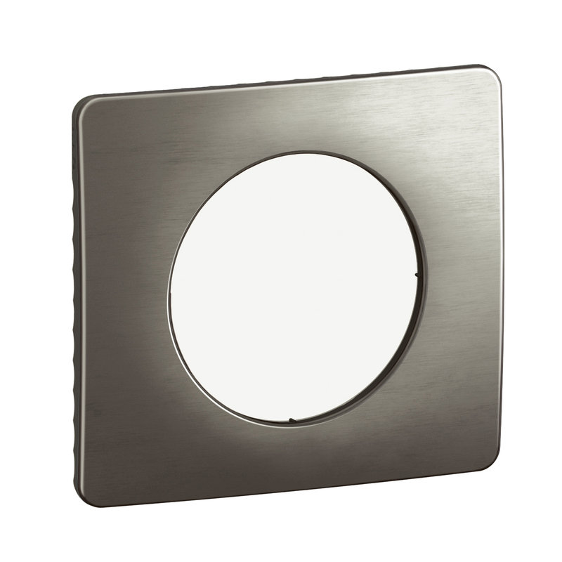 Legrand CP1801 - Plaque de finition Céliane 1 poste - Acier Satiné