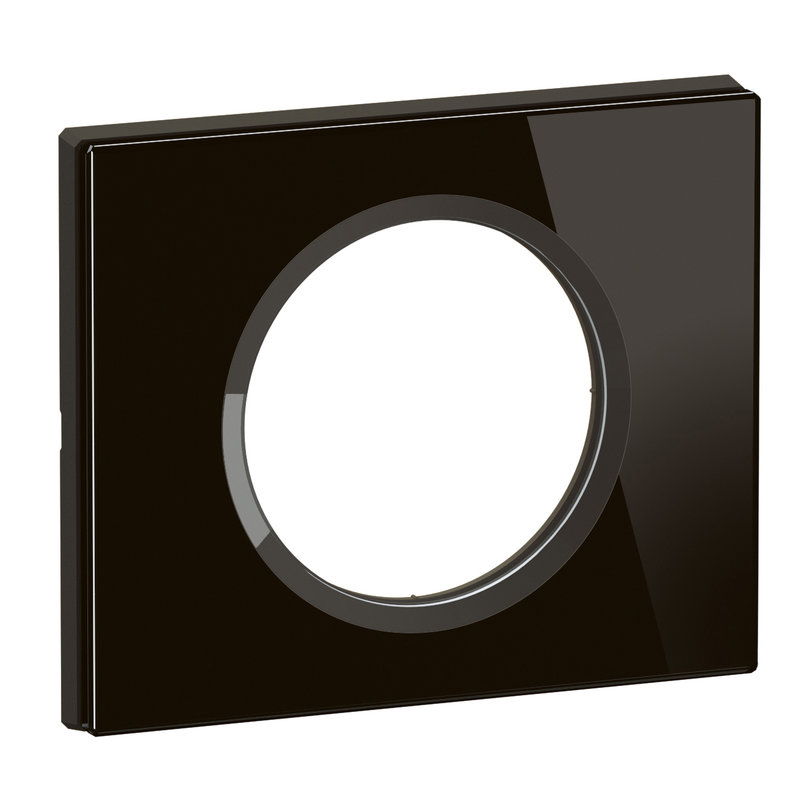 [LEG-CP1901] Legrand CP1901 - Plaque de finition Céliane 1 poste - Verre Onyx Noir