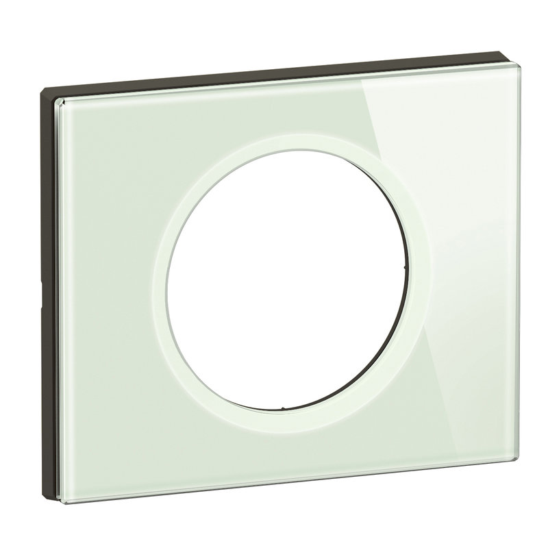 [LEG-CP2001] Legrand CP2001 - Plaque de finition Céliane 1 poste - Verre Opale Blanc