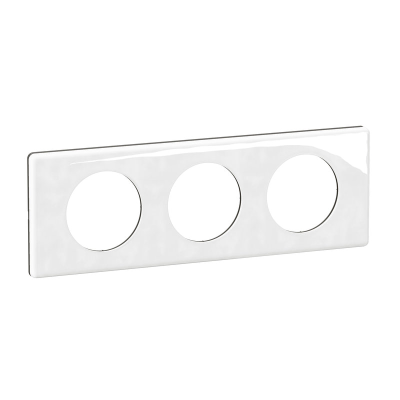 [LEG-CP2303] Legrand CP2303 - Plaque de finition Céliane 3 postes - Porcelaine de Limoges