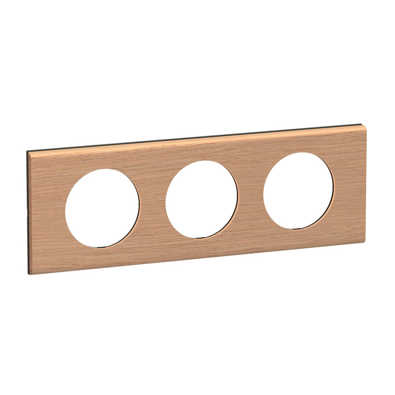 [LEG-CP2403] Legrand CP2403 - Plaque de finition Céliane 3 postes - Chêne