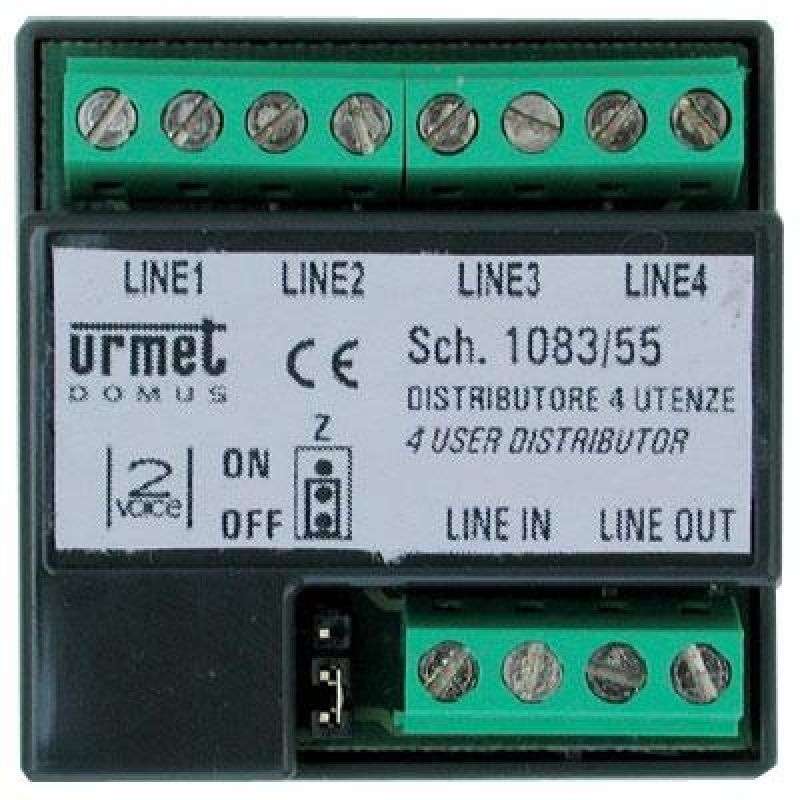 Derivateur Video 4S 2Voice Urmet 1083/55