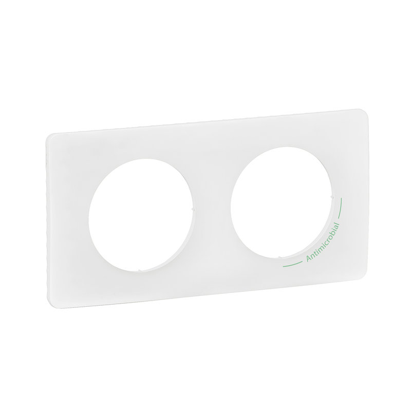 [LEG-CP2602] Legrand CP2602 - Plaque de finition Céliane 2 postes - Blanc Antimicrobien