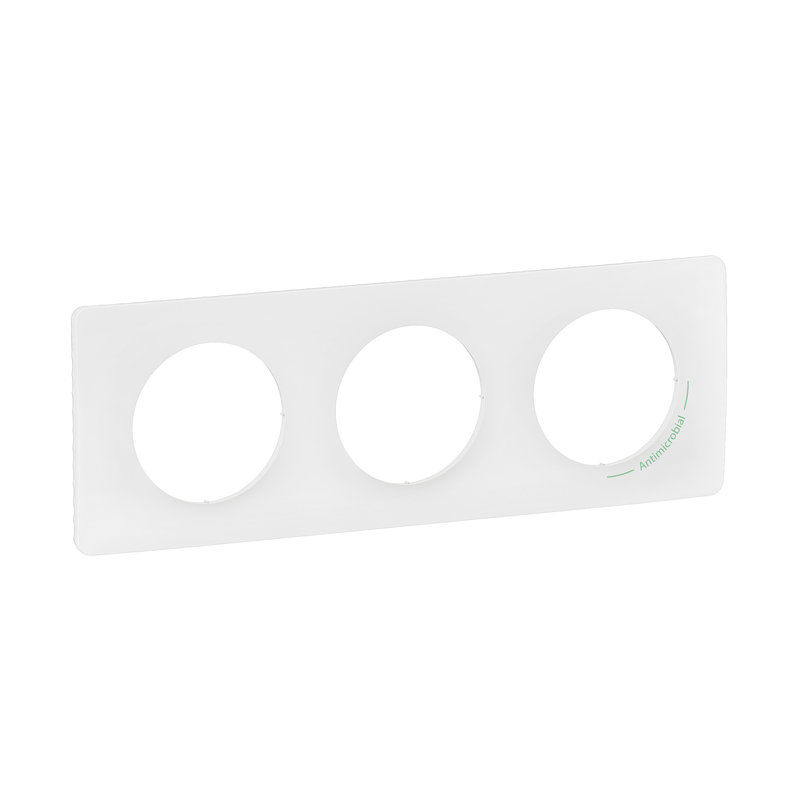 [LEG-CP2603] Legrand CP2603 - Plaque de finition Céliane 3 postes - Blanc Antimicrobien