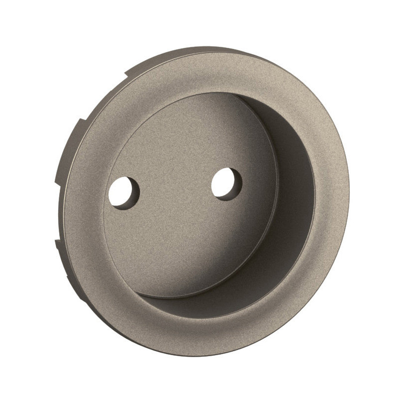 Legrand CT0110 - Enjoliveur prise à puit 2P Céliane - Titanium