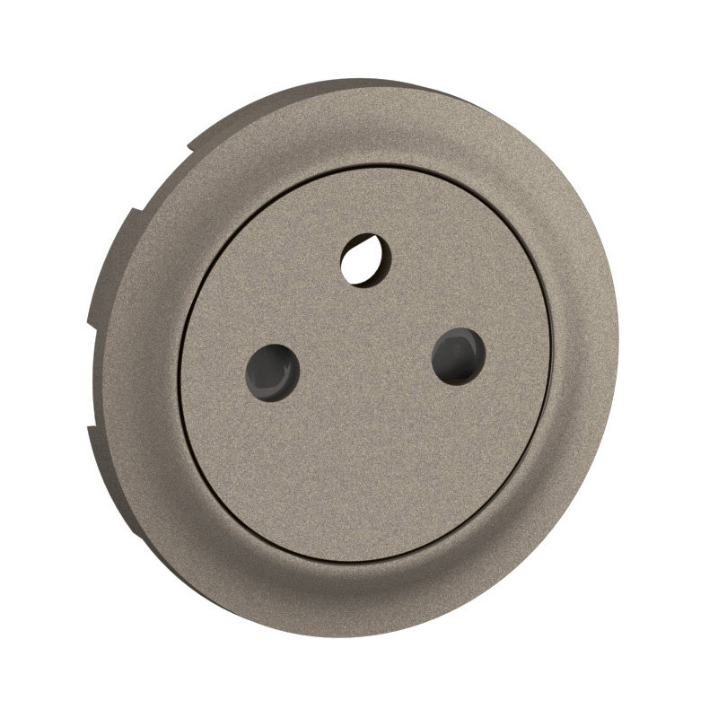 Legrand CT0111 - Enjoliveur prise 2P+T Surface Céliane - Titanium