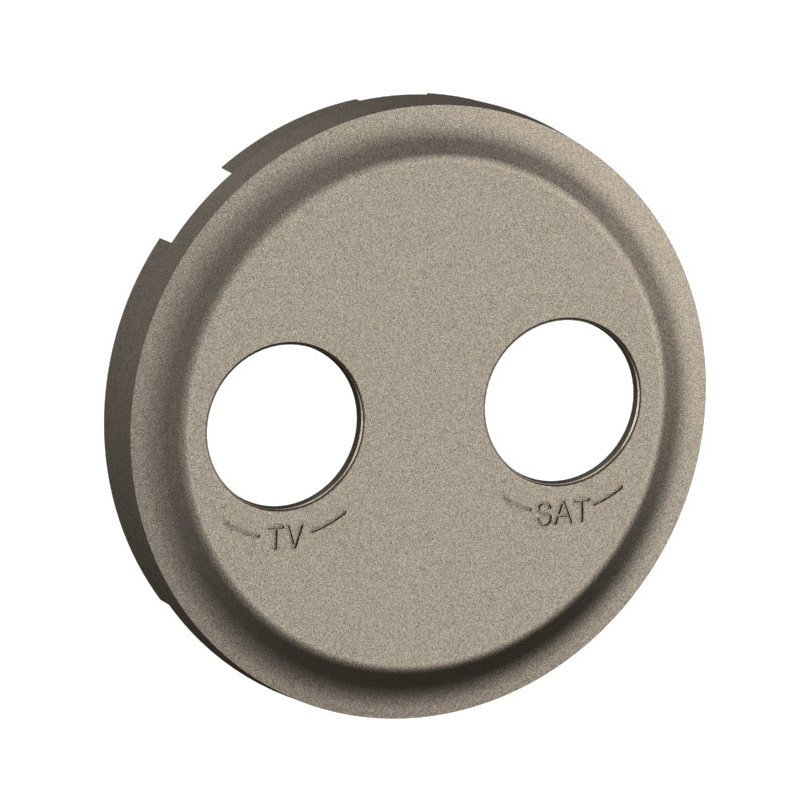 Legrand CT0392 - Enjoliveur prise TV-SAT Céliane étoile blindée - Titanium