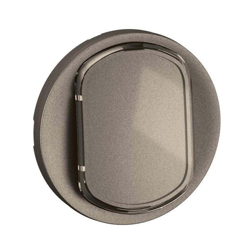 Legrand CT5001 - Enjoliveur inter ou VV avec porte-étiquette Céliane + 2 étiquettes - Titanium