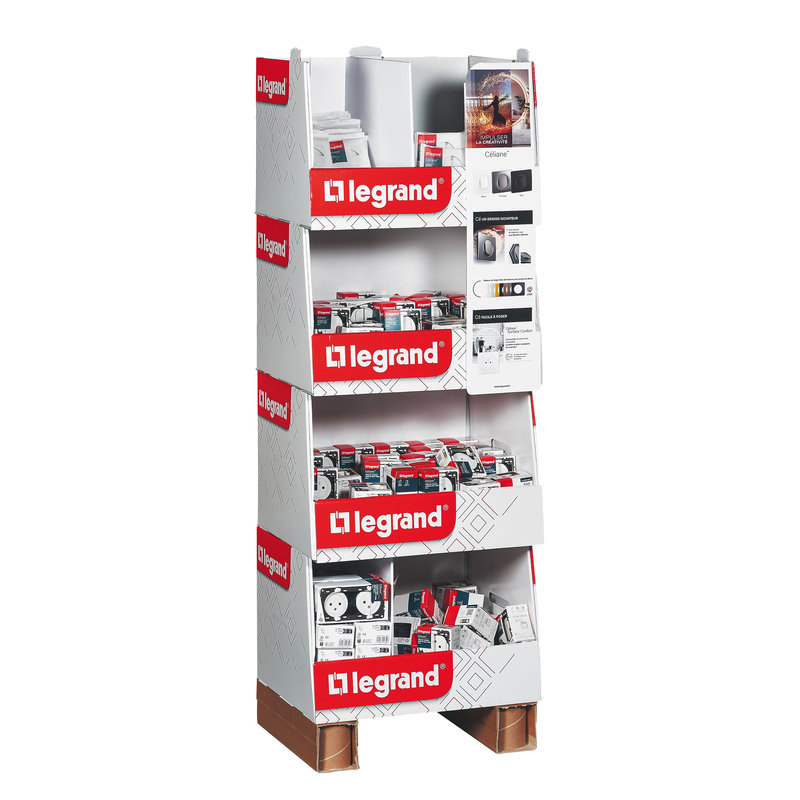 [LEG-CV0003] Legrand CV0003 - Box Céliane : interrupteurs 10A, prises 2P+T, 2x2P+T et plaques - Blanc