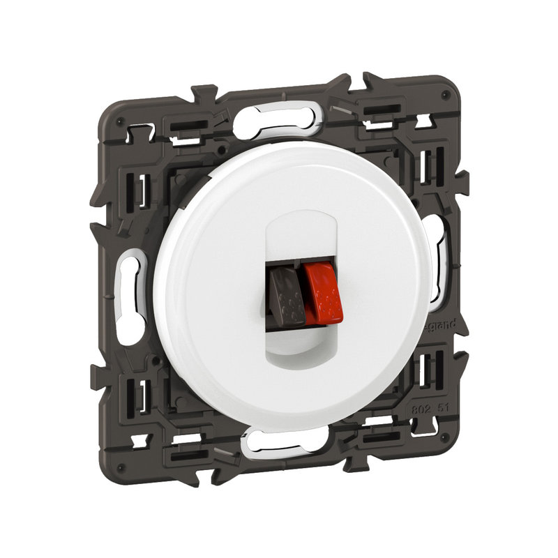 [LEG-CX0311] Legrand CX0311 - Prise haut-parleur Céliane enjoliveur Blanc et support