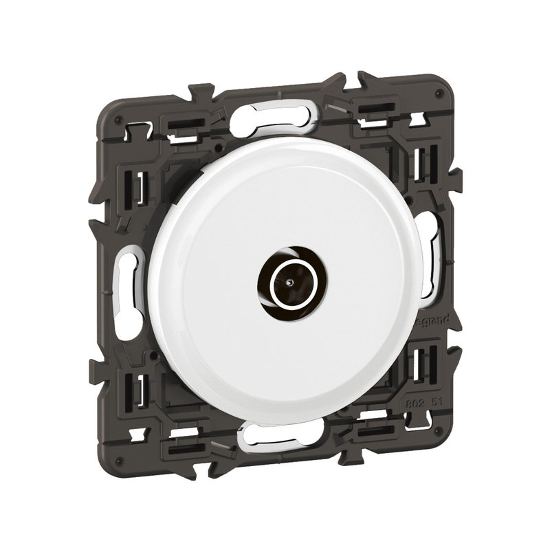 [LEG-CX0382] Legrand CX0382 - Prise TV simple mâle Céliane - enjoliveur Blanc et support