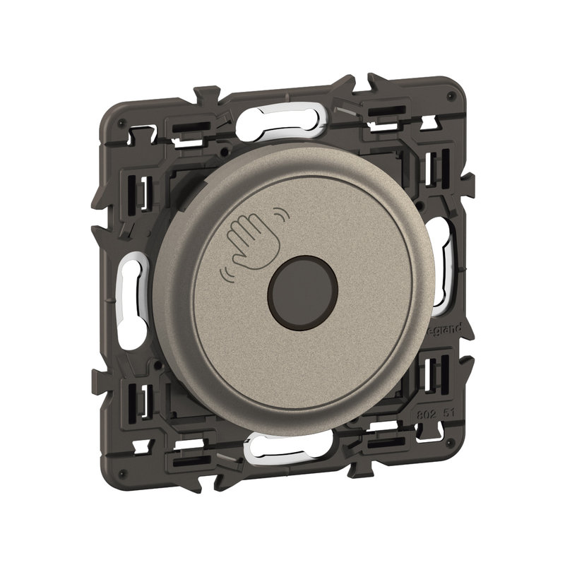 Legrand CY0003 - Commande sans contact 200W LED Céliane enjoliveur Titanium et support