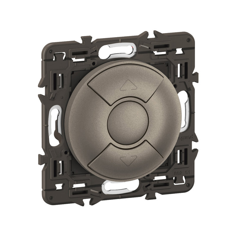 Legrand CY0043 - Interrupteur volets roulants Céliane enjo Titanium et support