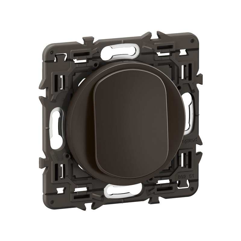 Legrand CZ1001 - Interrupteur lumineux Céliane 10AX enjoliveur Noir, support et voyant