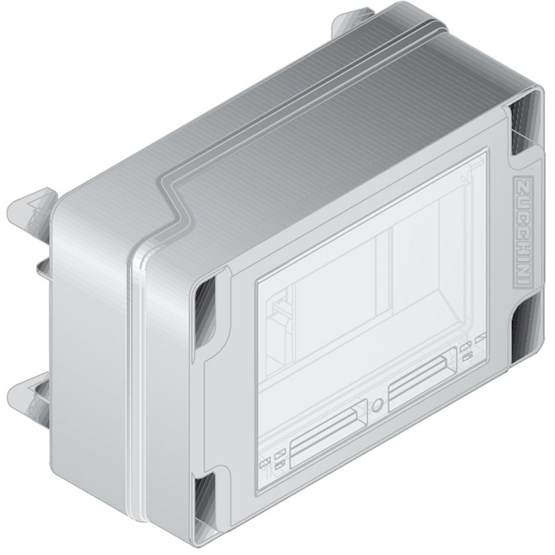 [ZUC-ZU51515075] Zucchini ZU51515075 - Boîte dérivation 32A mini canalisation MS - vide avec rail 8 mod version longue