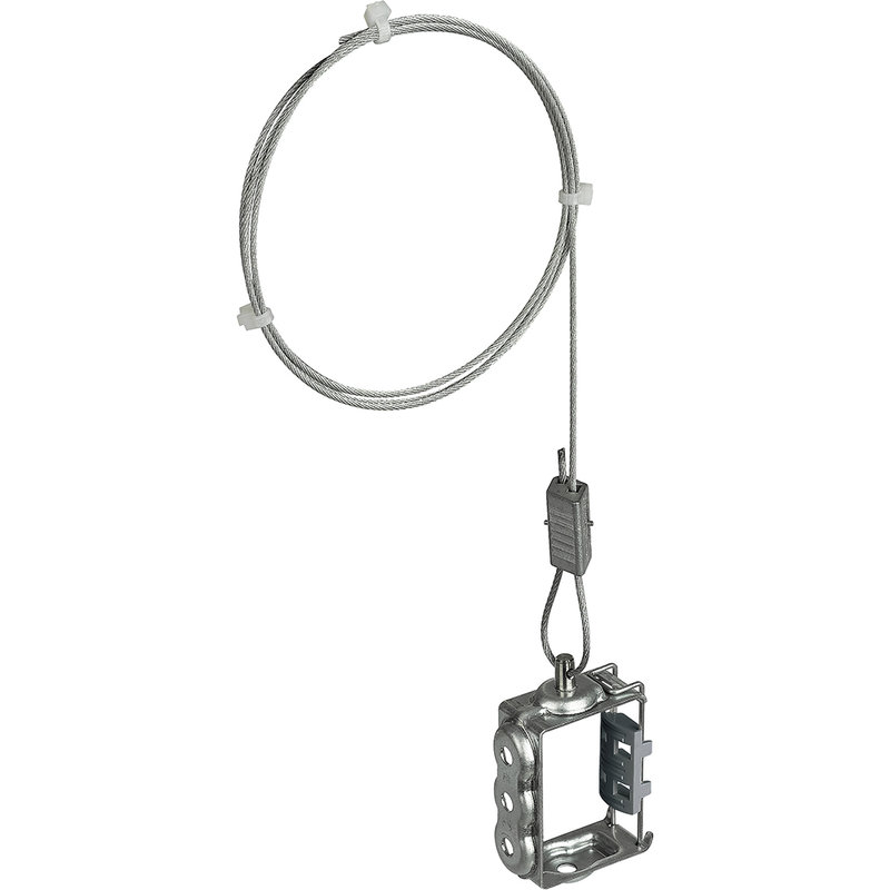 [ZUC-ZU75003009] Zucchini ZU75003009 - Kit suspension (support typeA + câble 3m) canalisation d'éclairage LBplus