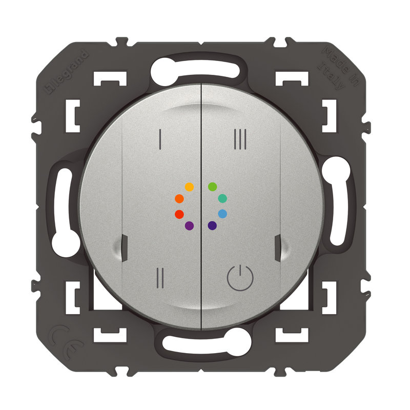 Legrand 600197 - Commande sans fils multicouleurs dooxie with Netatmo - alu sans plaque