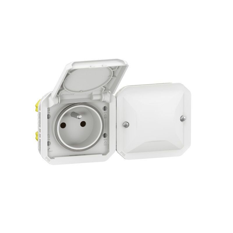 Legrand 069882L - Prise de courant connectée Plexo with Netatmo 2 postes blanc