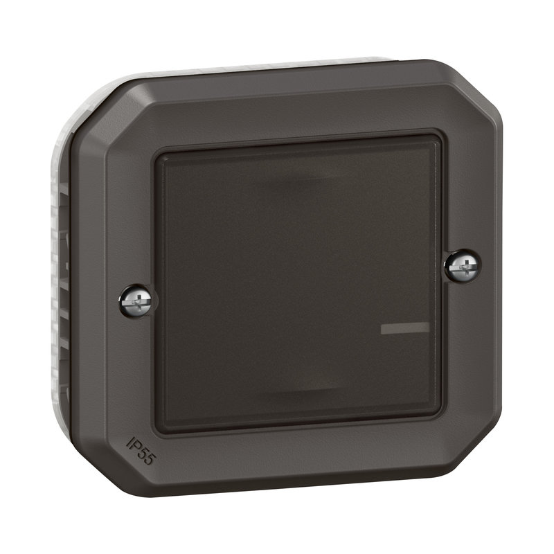 Legrand 069895L - Interrupteur connecté sans Neutre Plexo with Netatmo composable anthracite