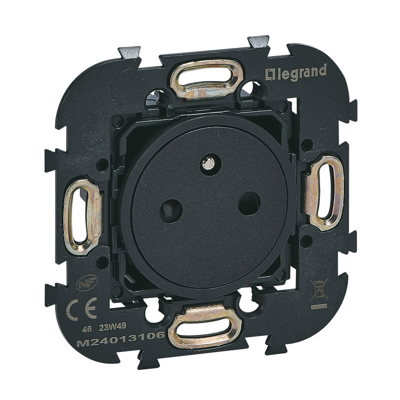 Legrand ARM67831 - Art d'Arnould prise 2P+T 16A 250V sans plaque - Noir mat