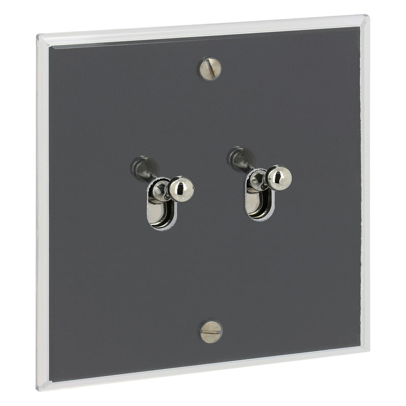Legrand 67002 - Art d'Arnould univers Mémoire double va-et-vient à levier - cristal