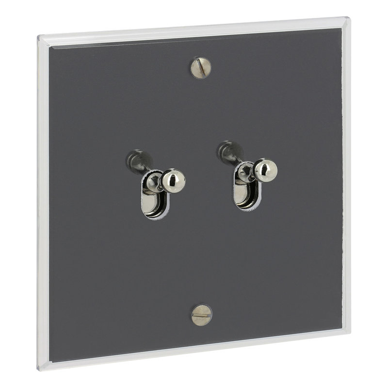 Legrand 67012 - Art d'Arnould univers Mémoire double poussoir à levier - cristal