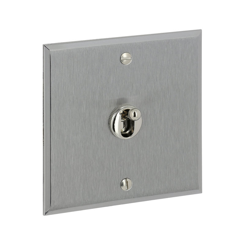 Legrand 67115 - Art d'Arnould univers Mémoire poussoir à levier 6A - acier brossé
