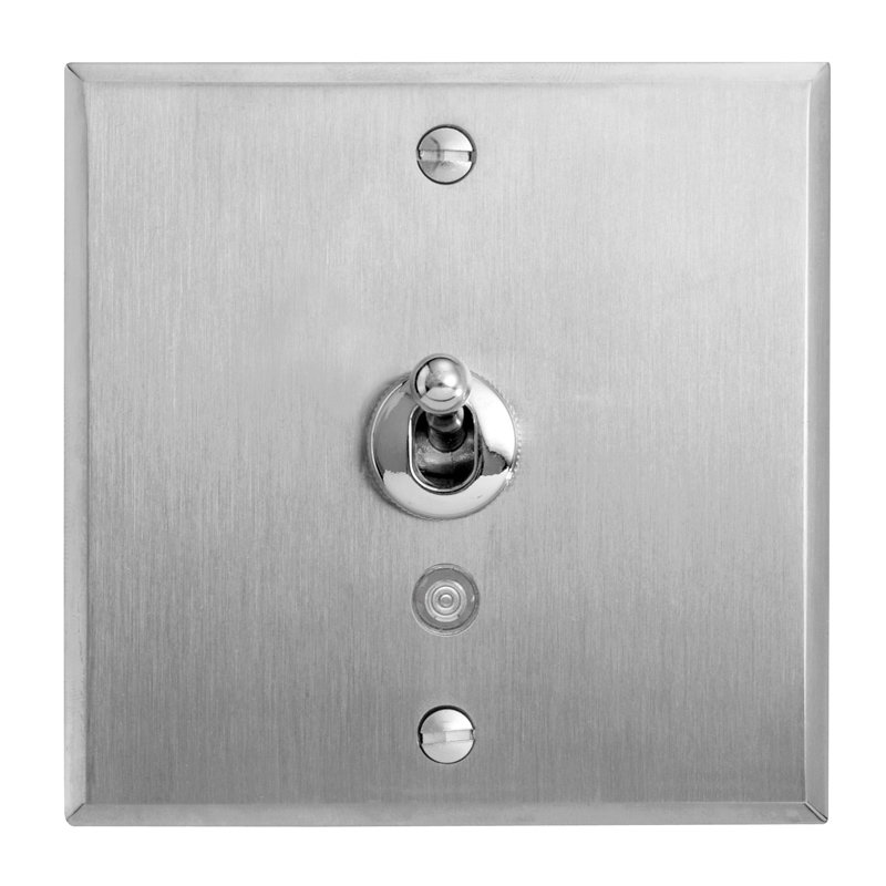 Legrand 67117 - Art d'Arnould univers Mémoire poussoir à levier lumineux 6A - acier brossé
