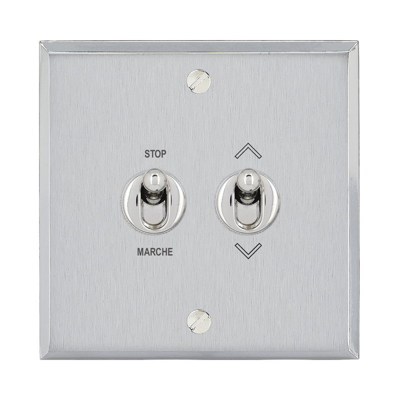 Legrand 67120 - Art d'Arnould univers Mémoire commande volets roulants fixe acier brossé