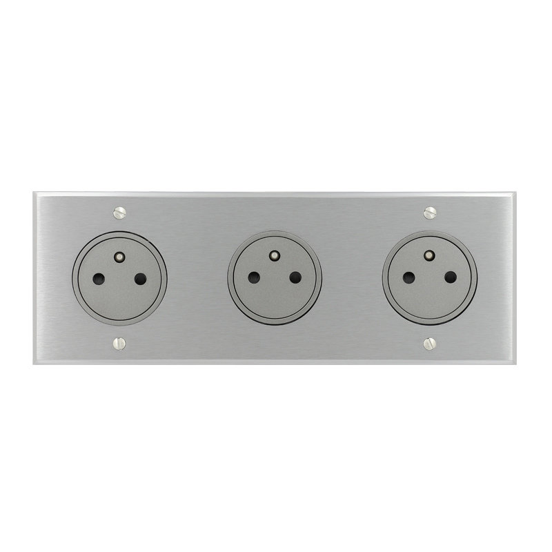Legrand 67133 - Art d'Arnould univers Mémoire 3 prises 2P+T Surface 16A 250V - acier brossé