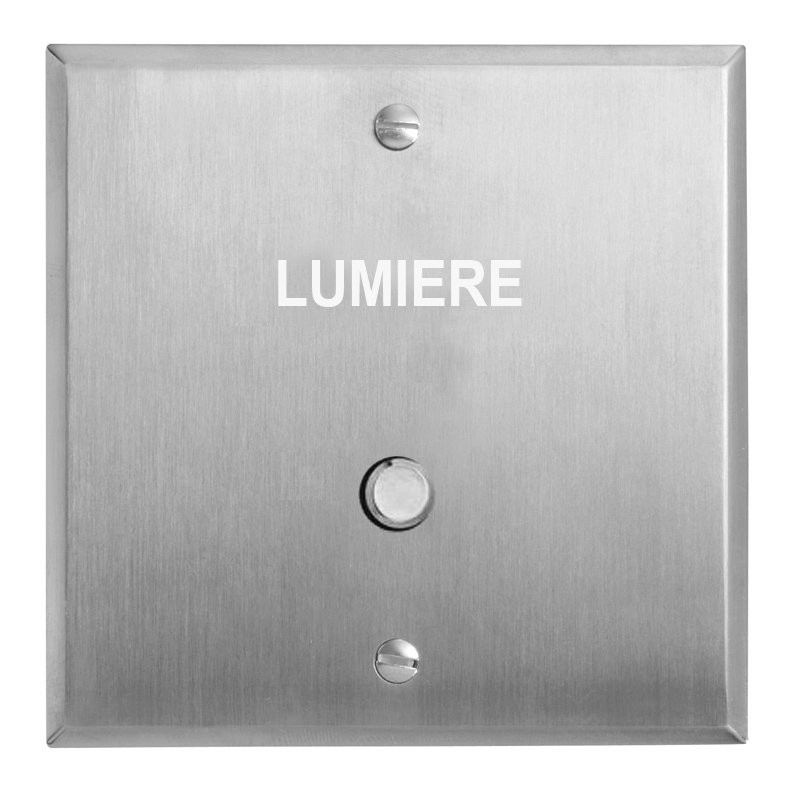 Legrand 67192 - Art d'Arnould univers Mémoire poussoir lumineux "Lumière" - acier brossé