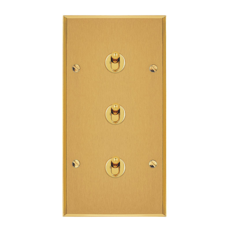 Legrand 67206 - Art d'Arnould univers Mémoire 3 va-et-vient ou inter à levier 10A - or brossé