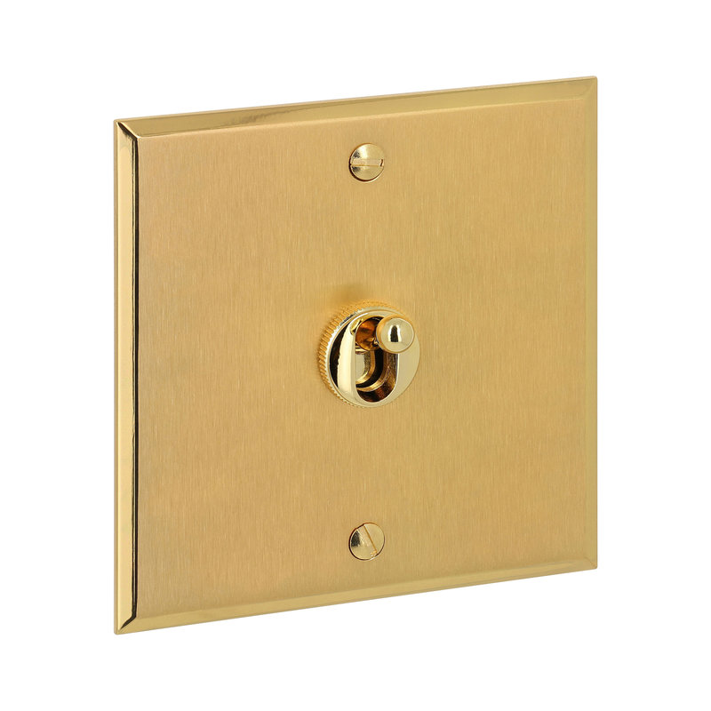 Legrand 67215 - Art d'Arnould univers Mémoire poussoir à levier 6A - or brossé