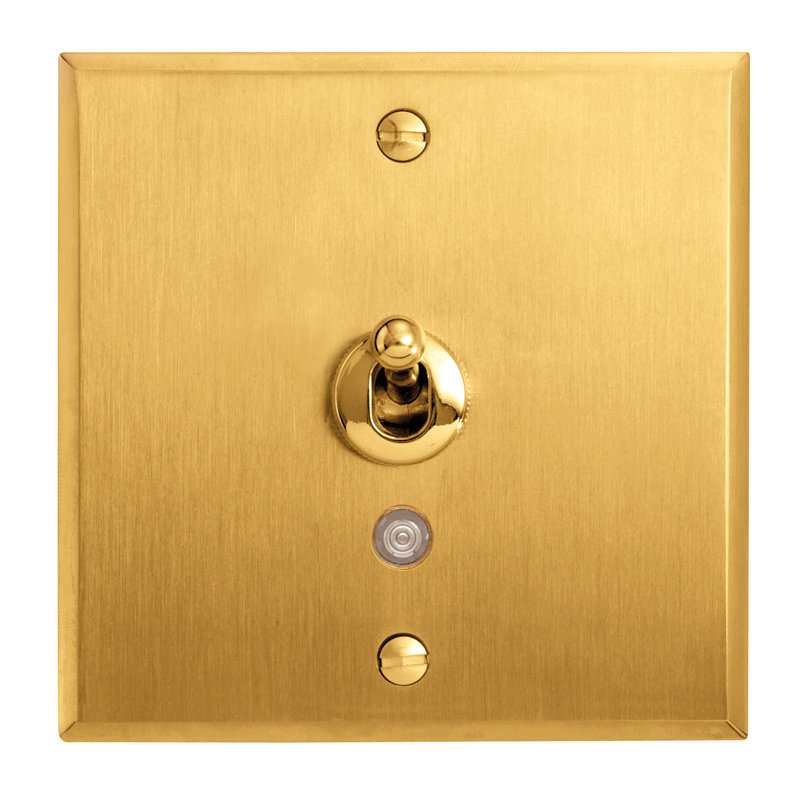 Legrand 67217 - Art d'Arnould univers Mémoire poussoir à levier lumineux 6A - or brossé