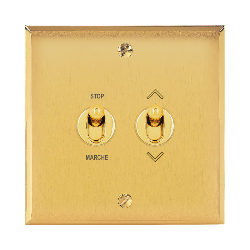 Legrand 67220 - Art d'Arnould univers Mémoire commande volets roulants position fixe - or brossé