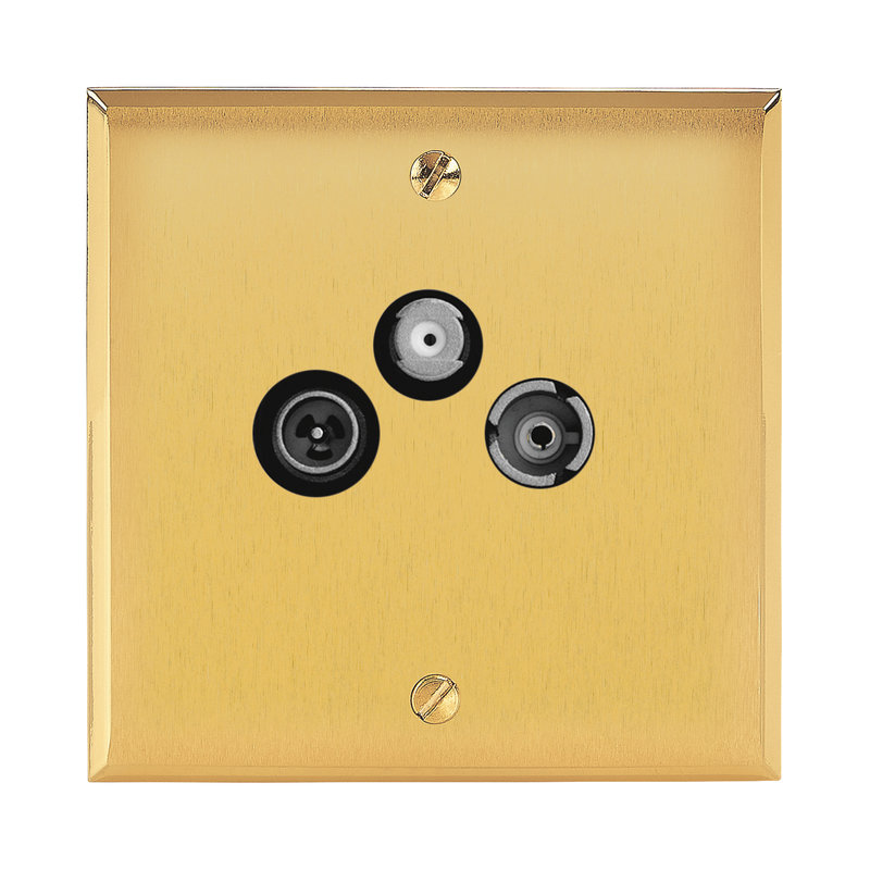 Legrand 67277 - Art d'Arnould univers Mémoire prise TV-FM-SAT - or brossé